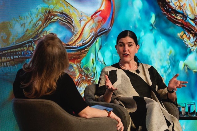 Honor Harger in conversation at TED, 2024